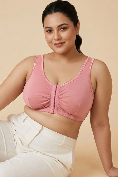 Zivame True Curv Double Layered Non Wired 3/4Th Coverage Super Support Bra - Lobster Bisque — image 4